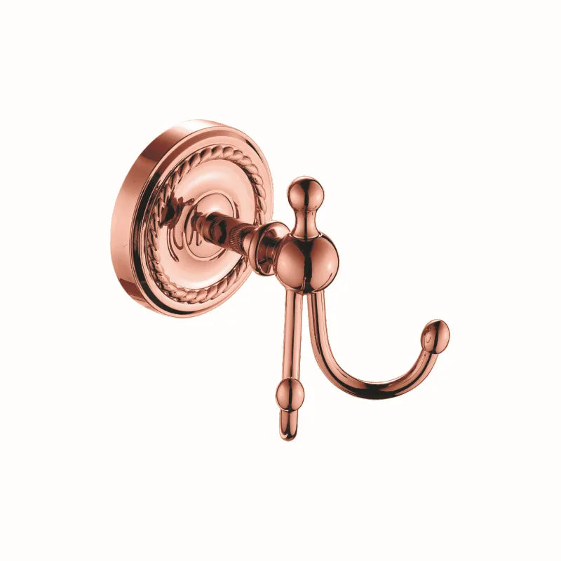HOTAAN Solid Brass Bathroom Accessories Set Robe Hook Towel Bar