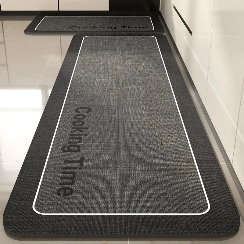 Facaishu Kitchen Floor Mat Absorbent Non Slip PVC Backed Rug