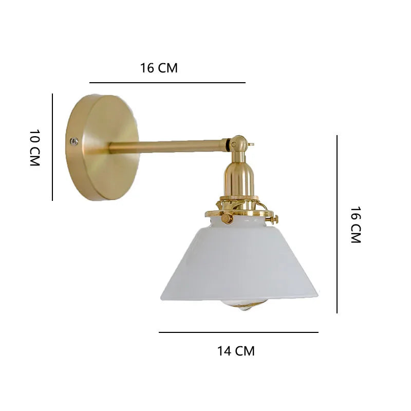 Ceropegia Retro Nordic Bathroom Wall Lamp Glass Mirror