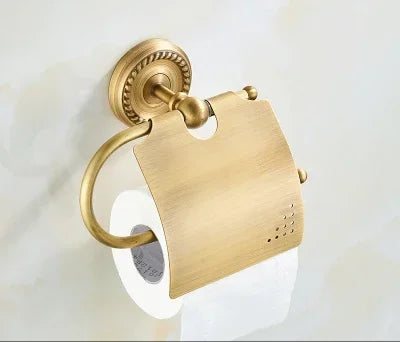 Brass Bath Accessories Set Towel Bar Towel Ring Paper Holder
