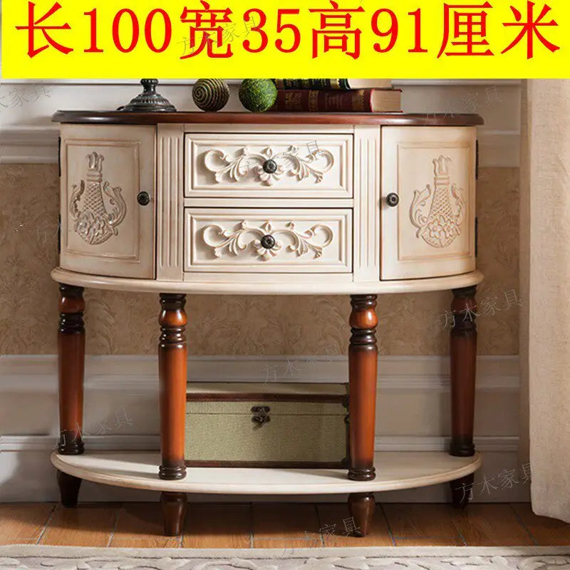 XMSJ Modern Console Table With Stylish Entryway Storage Furniture