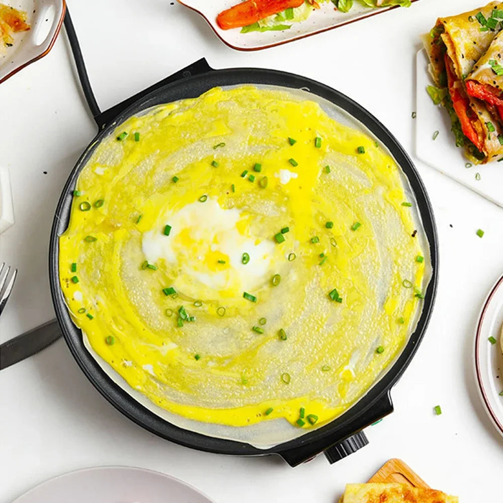 Electric Crepe Maker Machine Pancake Machine Batter Crepes Maker Kitchen Cooking  Tortilla Blintzes Pancakes Bacon Eggs
