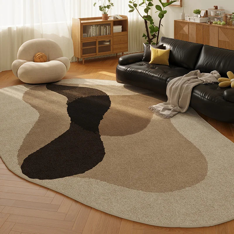 Retro Style Plush Rug For Living Room And Bedroom Decor