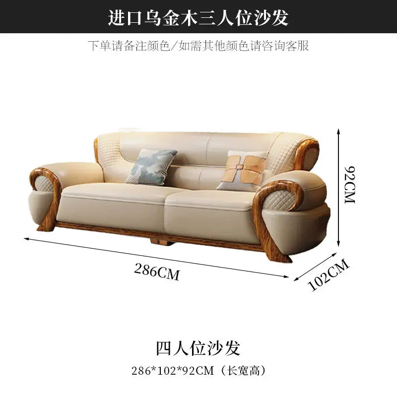 DUTRIEUX Modern Minimalist Leather Accent Armchair for Living Room