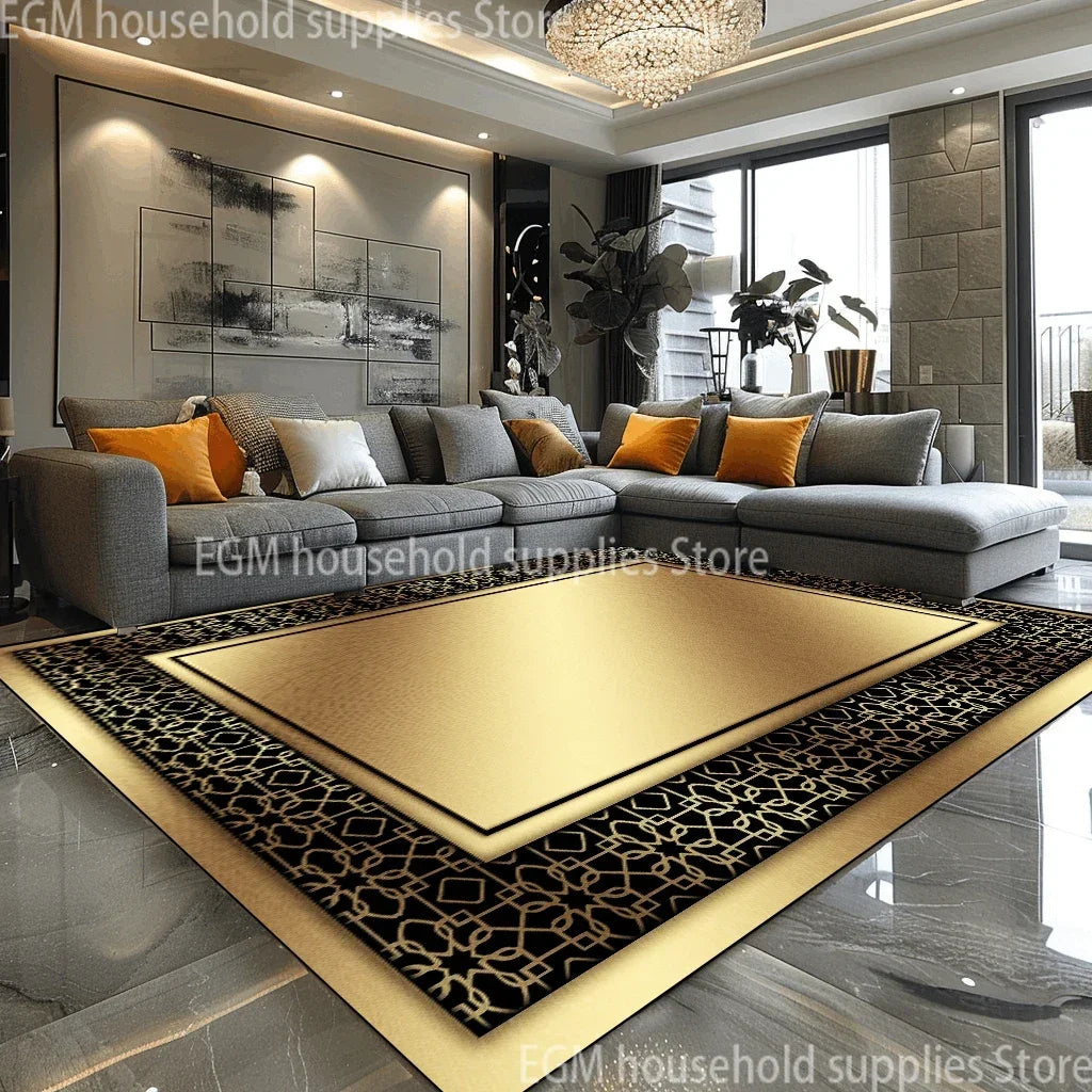 European Style Luxury Rug Non Slip Carpet For Living Room