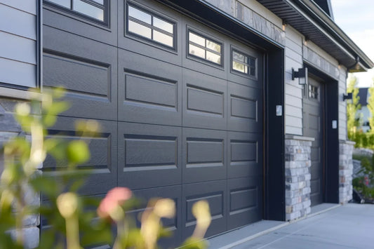 Customized Steel Garage Doors Heat Insulation Wood Grain Commercial Rolling Garage Door Courtyard Automatic Front Entry Doors