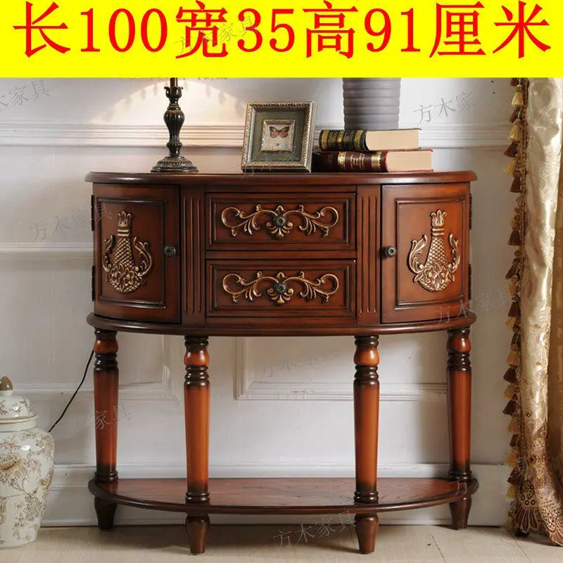 XMSJ Modern Console Table With Stylish Entryway Storage Furniture
