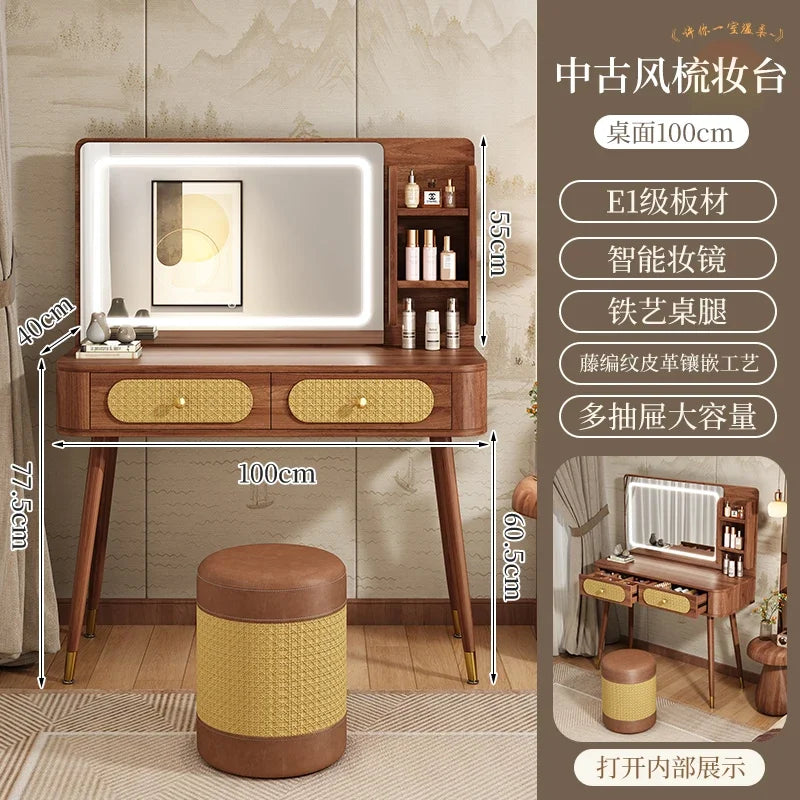XMSJ Modern Wooden Vanity Table With Elegant Design