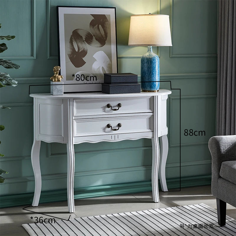 XMSJ Modern Console Table With Drawer For Living Room Storage