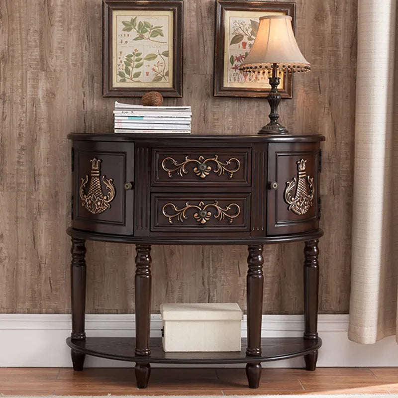 XMSJ Modern Console Table With Stylish Entryway Storage Furniture