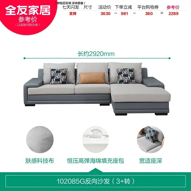 DUTRIEUX Modern Nordic Accent Sofa for Living Room Comfort