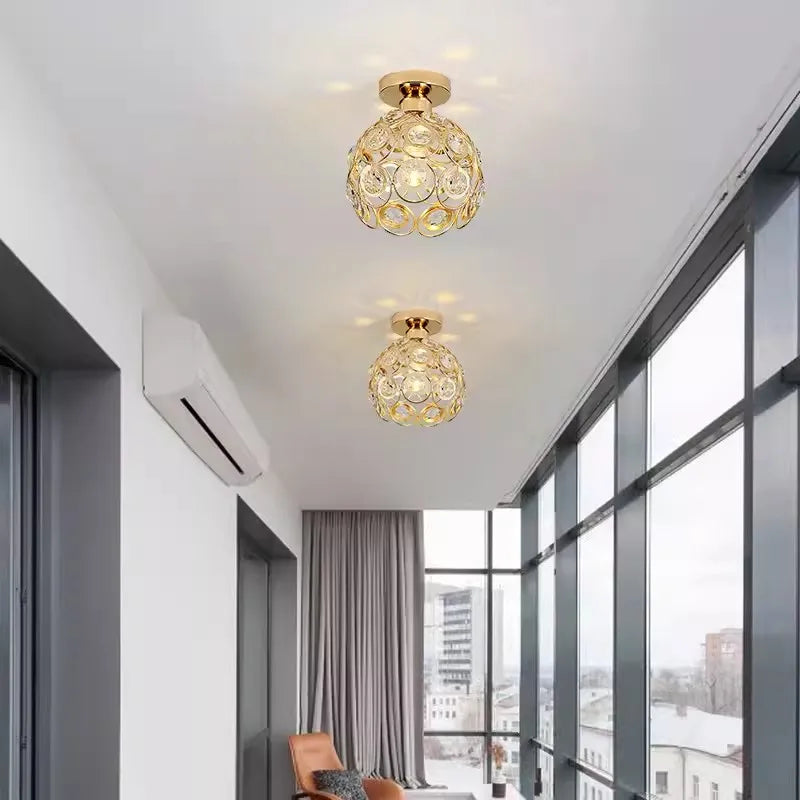 ONLYLIGHT LED Crystal Aisle Lamp Nordic Style Ceiling Light