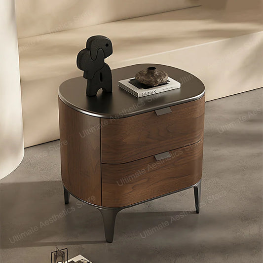 Luxury Delicacy Bedside Tables Simple Creative Storage Drawers Nightstand Trendy Italian Mesitas De Noche Bedroom Furniture